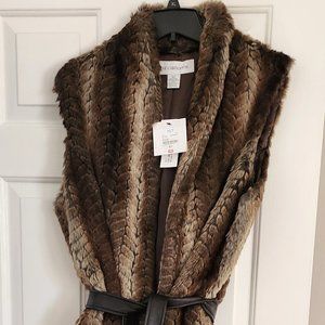 FAUX FUR VEST -TALL EXTRA LARGE (XLT)
